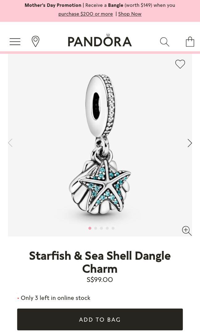 W pandora charm best sale
