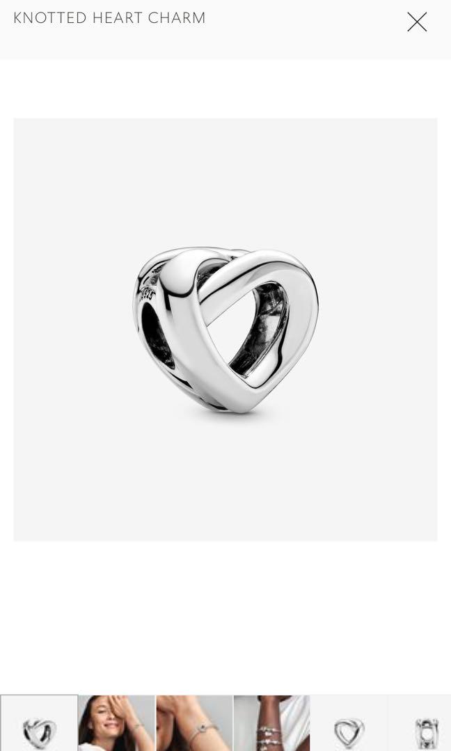 Pandora Knotted heart charm Women s Fashion Jewelry Organisers