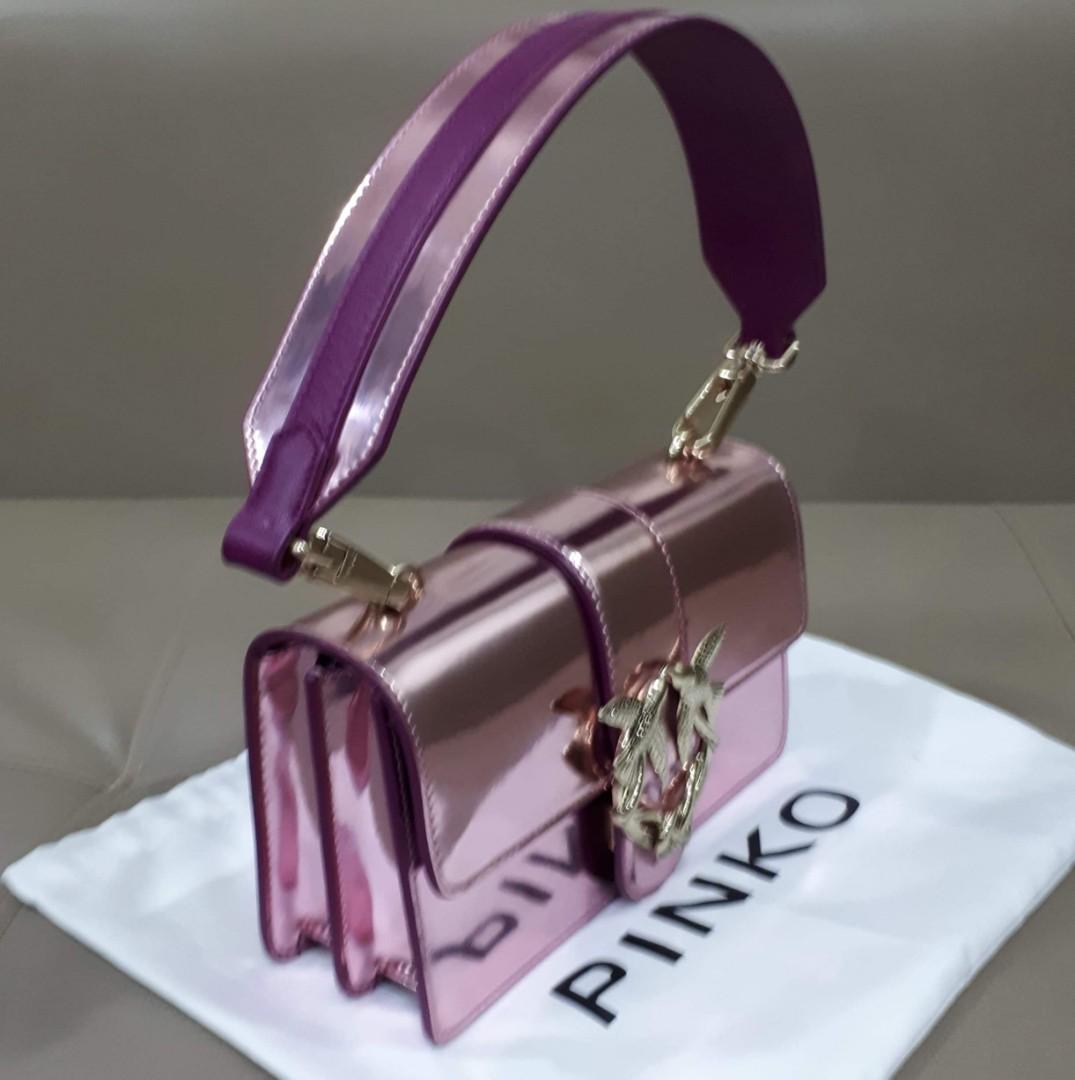 Pinko MINI Metallic Bag (Category: Luxury Bags & Wallets) located in Taguig. Submitted by esa.agustin (Listing ID 1085054301, Image 2). Description: Original Pink pinc mettalic MINI shoulder bag. With tag and dust bag. Bought in Japan..