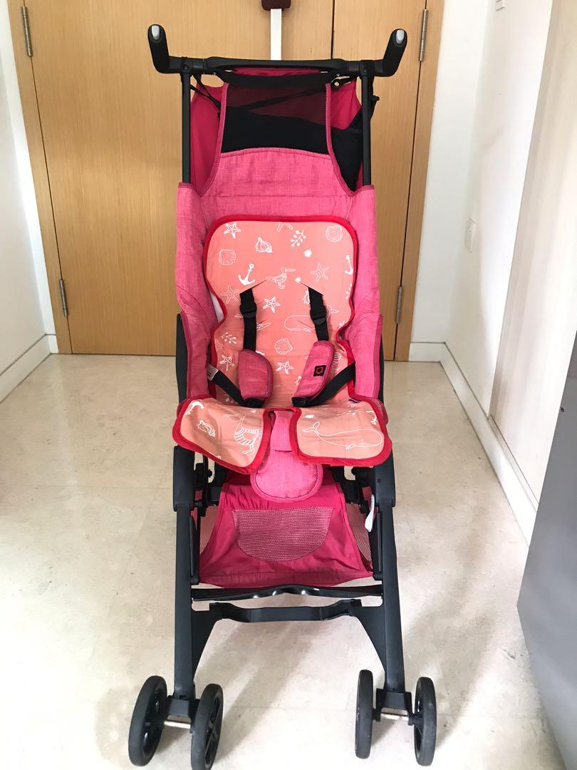 pockit stroller pink