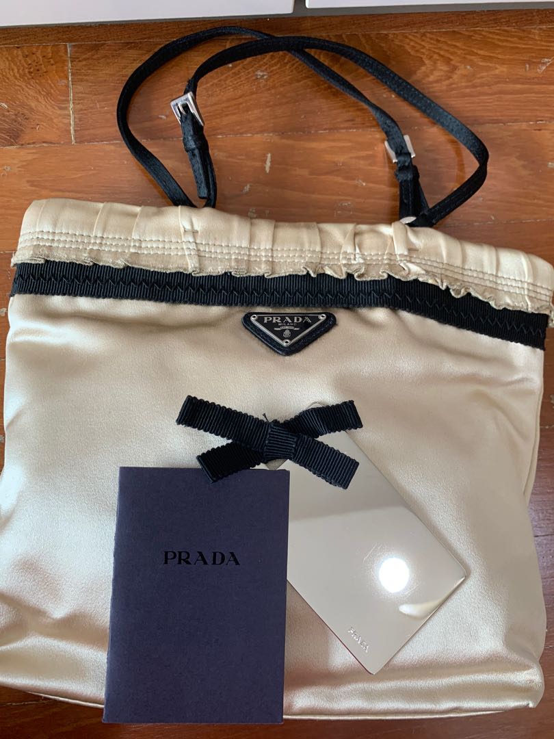 prada satin bag
