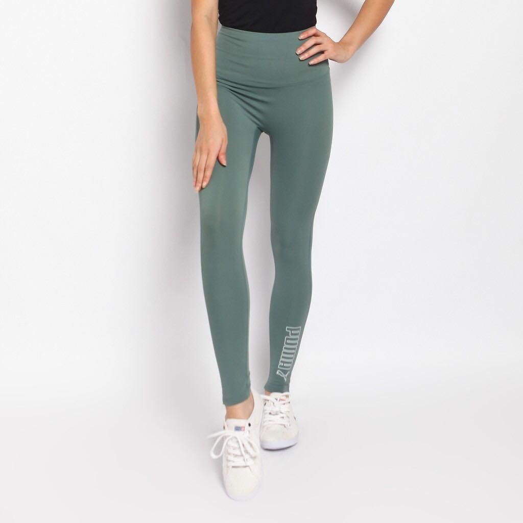 Puma High Waist Legging Green Pickle 