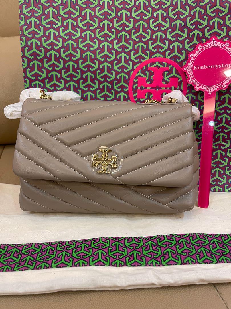 Ready Stock authentic Tory Burch women Kira small grey heron crossbody  sling bag, Luxury, Bags & Wallets on Carousell