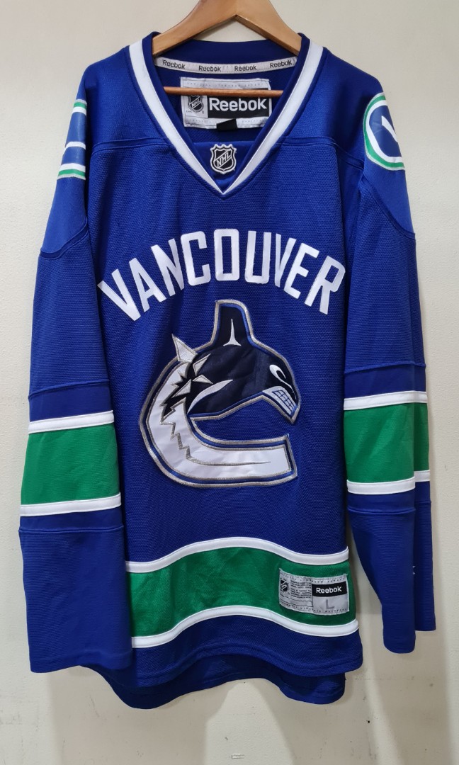 MEN-NWT-LG BLANK VANCOUVER CANUCKS MILLIONAIRES 2014 HERITAGE CLASSIC RBK  JERSEY