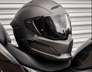 Ruroc Atlas Helmet Carbon 2.0 (XL-62cm) Black visor with pin lock 