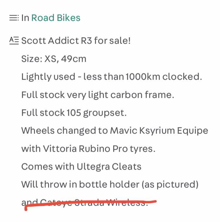 Scott addict on sale r3 size chart