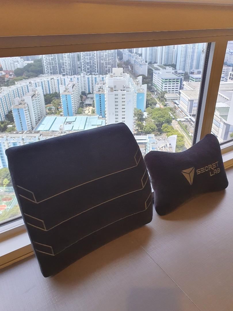 Secretlab Neck and Lumbar cushions, Everything Else on Carousell