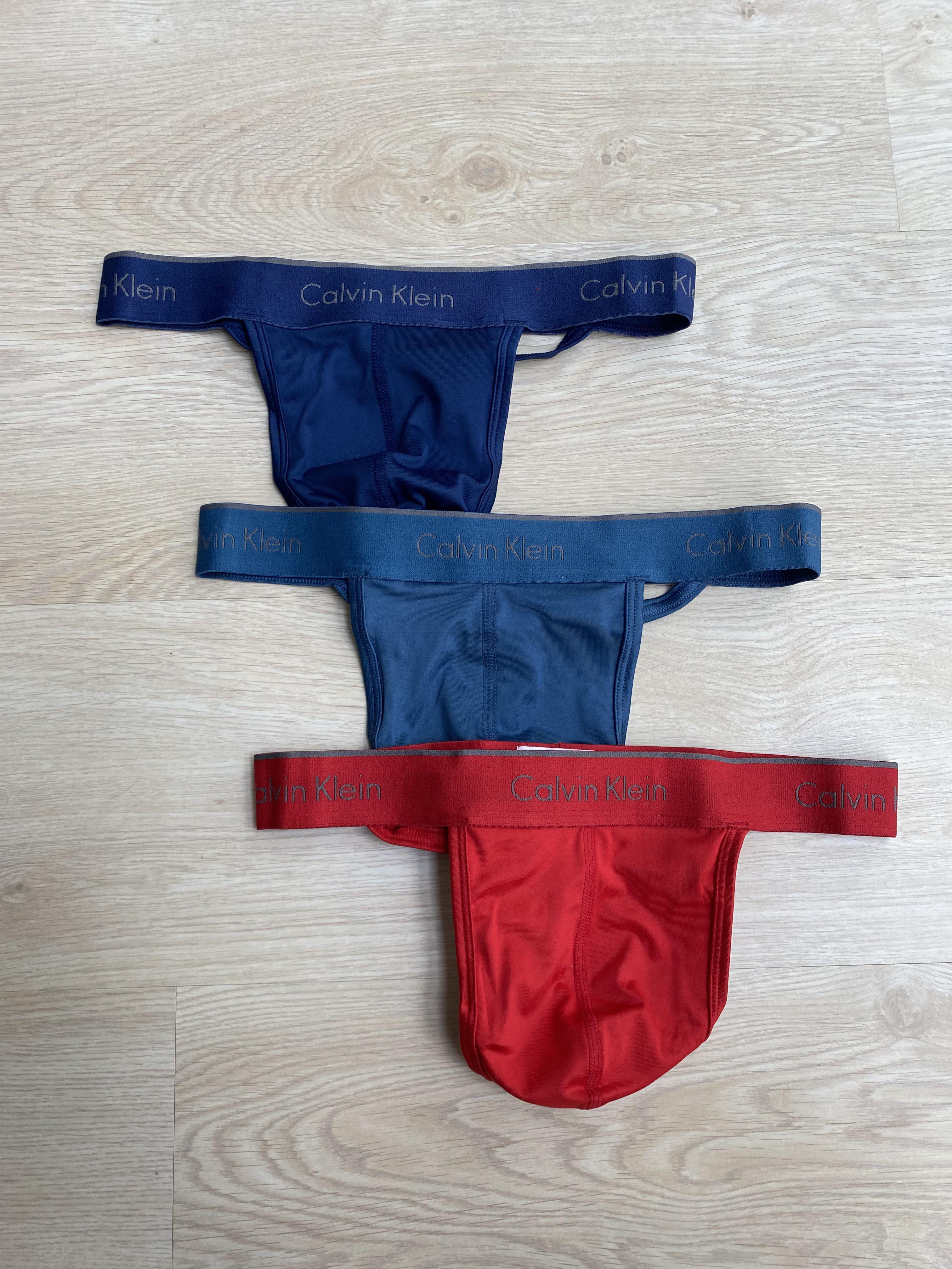 M) Calvin Klein Microfiber Stretch Men Thong Men Underwear, Men's Fashion,  Bottoms, New Underwear on Carousell