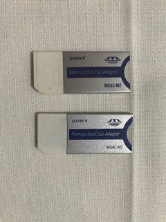 Sony Memory Stick Duo Adaptor MSAC-M2 (250 pesos each)