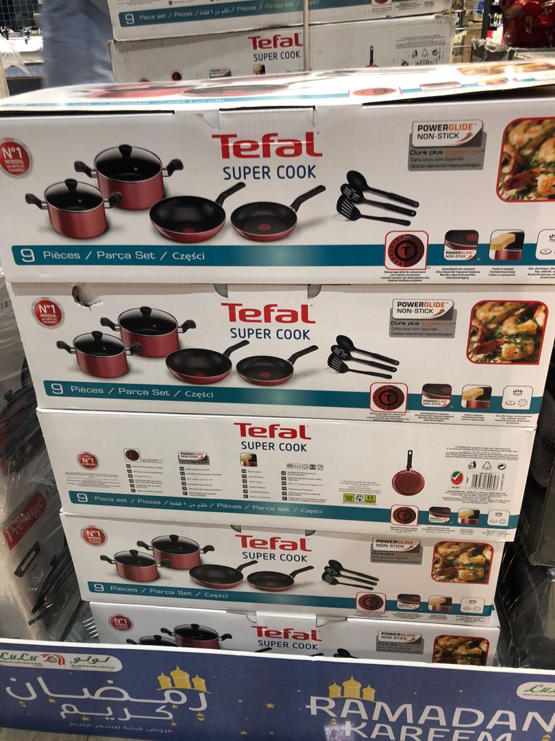 Super Cook Set Tefal Supercook 9pc set, Furniture & Home Living, Kitchenware ...
