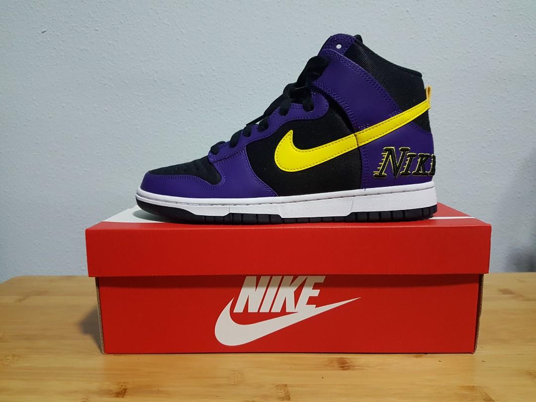 Nike Dunk High Premium EMB Lakers 2021