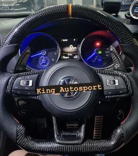 Volkswagen Bmw Audi Mercedes Honda Toyota Subaru Carbon Fiber Steering Wheel MK5 MK6 MK7 