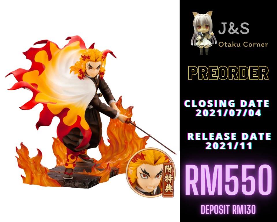 Bonus Artfx J Demon Slayer Kimetsu No Yaiba Rengoku Kyoujurou 1 8 By Kotobukiya Toys Games Action Figures Collectibles On Carousell