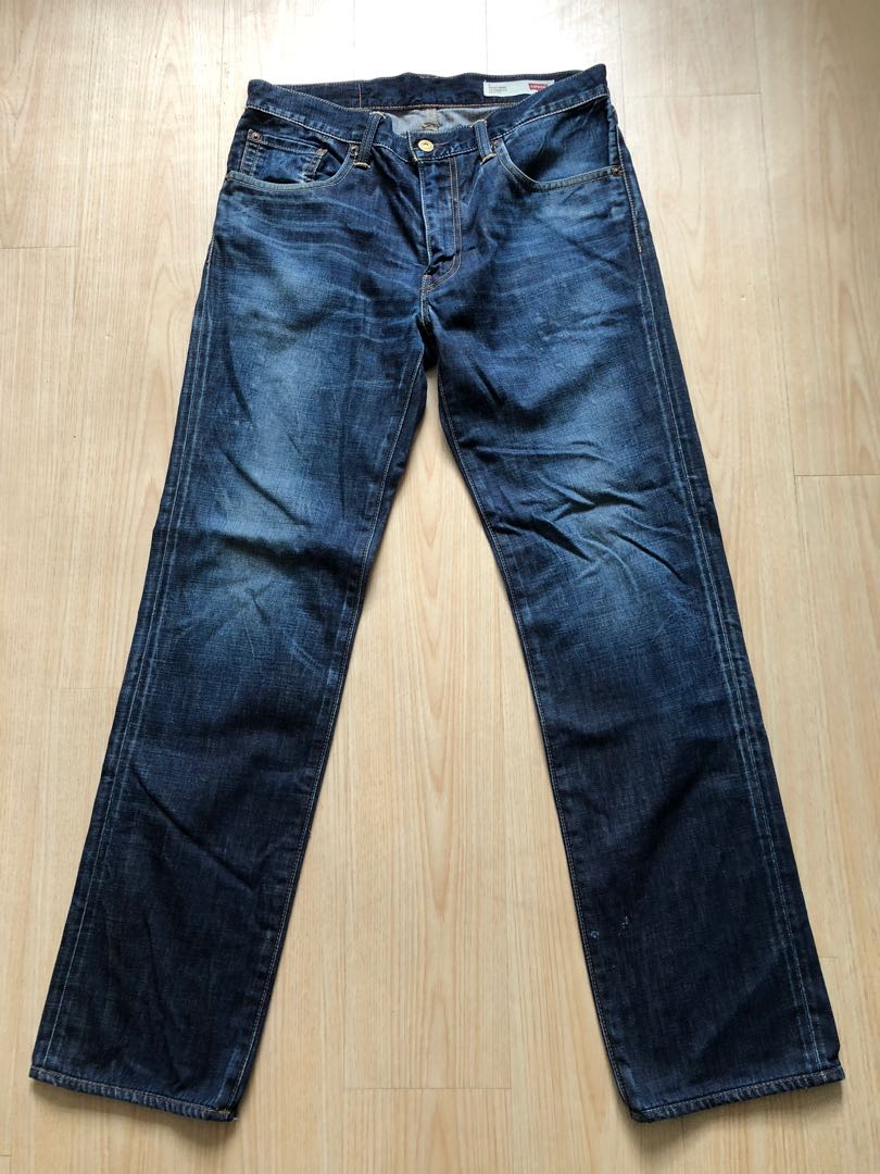 日本製levis 502 木村拓哉red Line Size 32 X 34 包順豐快遞501 505 男裝 褲 半截裙 牛仔褲 Carousell