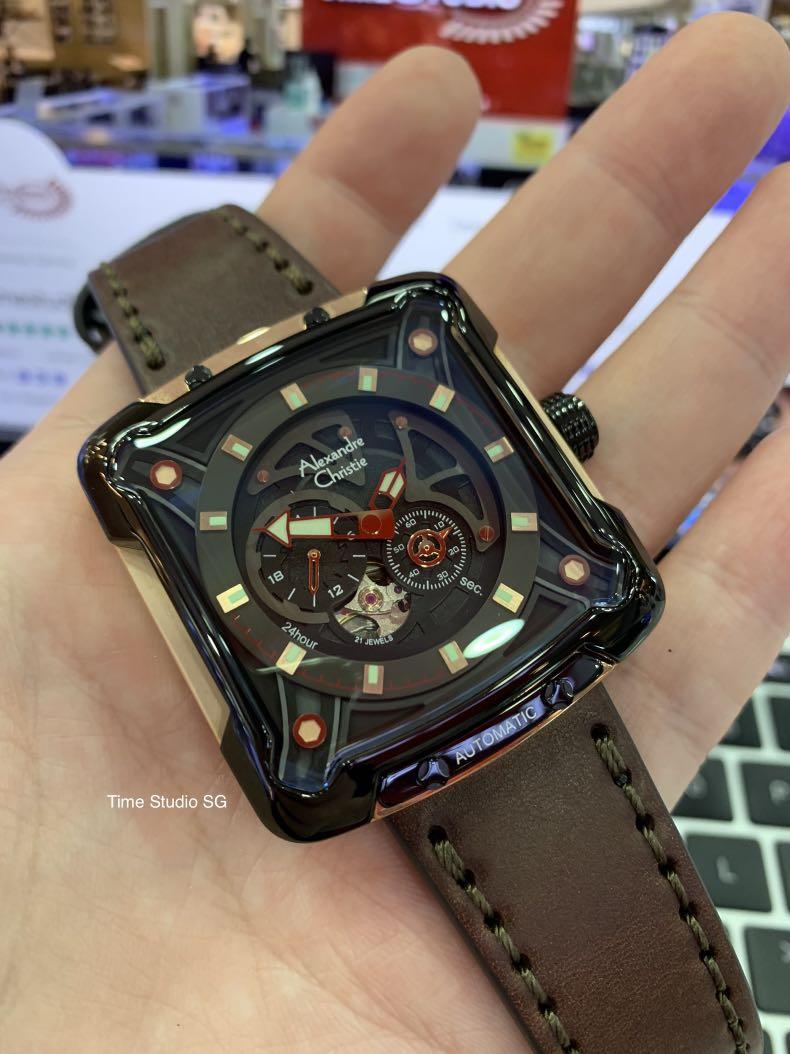 Alexandre christie store square watch