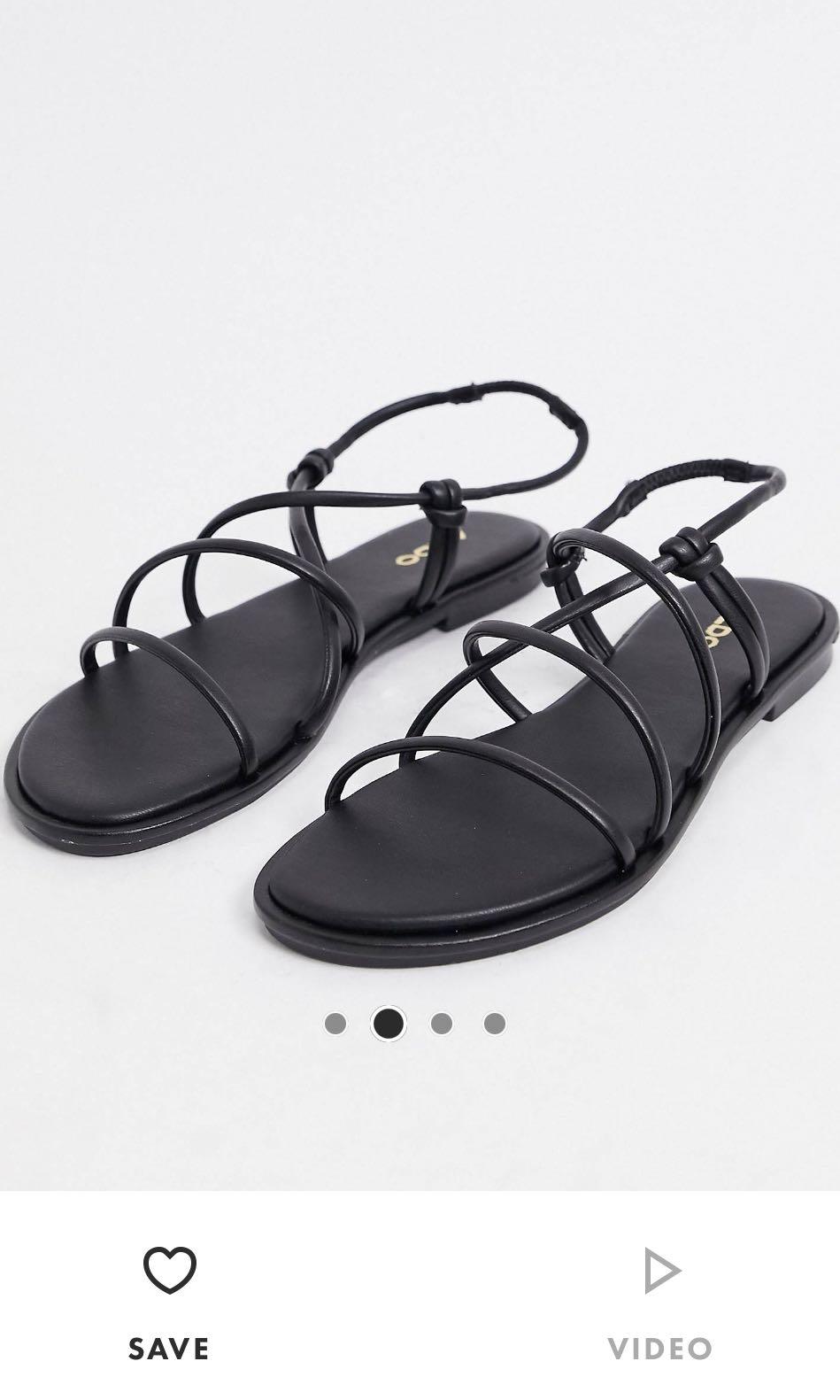 Aldo Strappy Sandals in Black Women s Fashion Footwear Sandals