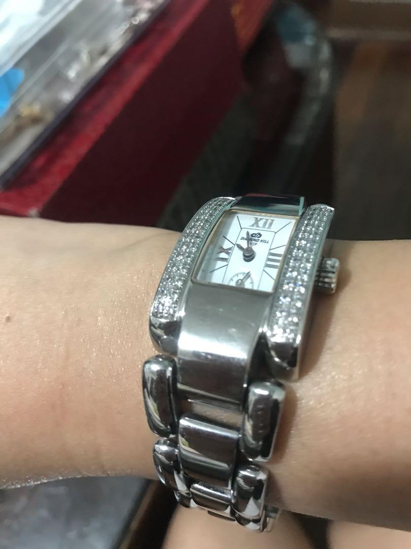 Authentic Diamond Hill VIP Ladies Watch Swiss With Natural Diamonds