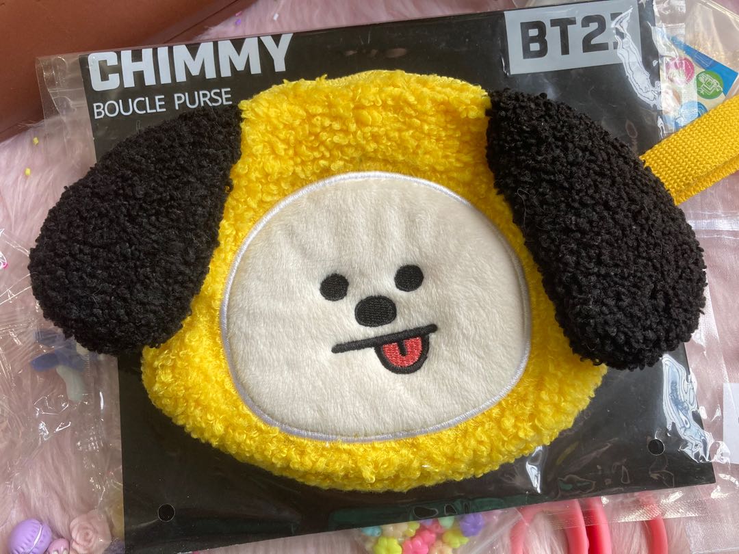 AUTHENTIC ORIGINAL BT21 LINE FRIENDS BTS JIMIN CHIMMY BOUCLE PURSE ...