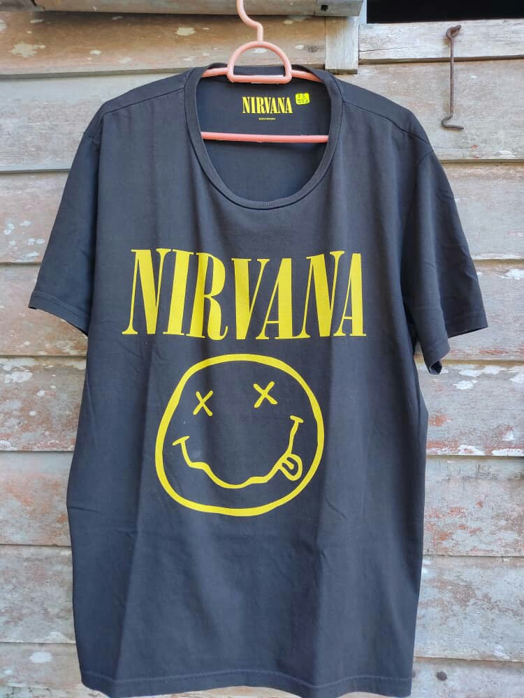 Baju Nirvana, Men's Fashion, Tops & Sets, Tshirts & Polo Shirts on ...
