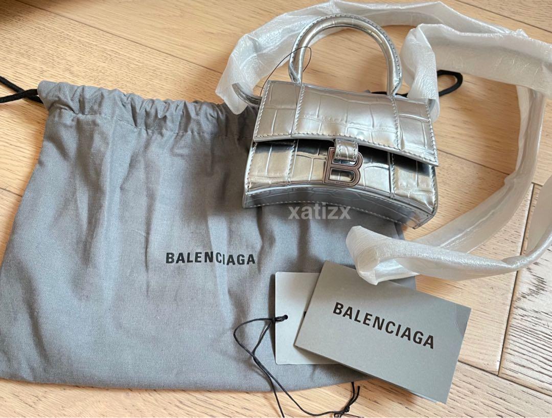 Balenciaga hourglass sales mini top handle
