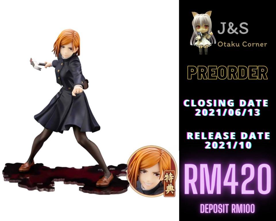 Bonus Artfx J Jujutsu Kaisen Kugisaki Nobara 1 8 By Kotobukiya Toys Games Action Figures Collectibles On Carousell