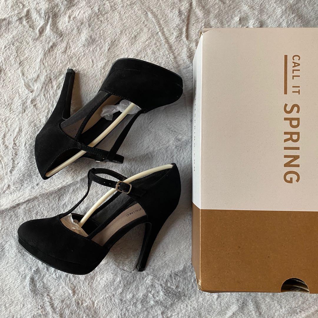 Call it Spring Lentigione Black Heels Women s Fashion Shoes on
