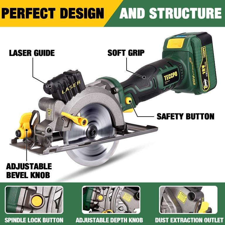 Teccpo hotsell circular saw