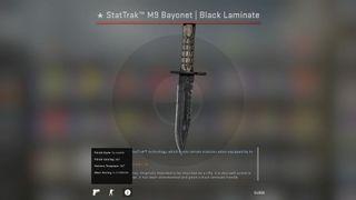 CSGO M9 Bayonet Black Laminate ST