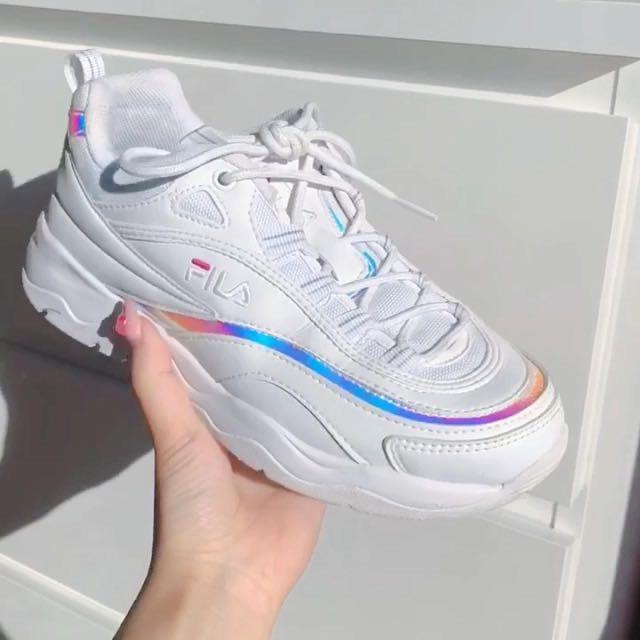 Fila chunky ray holographic clearance