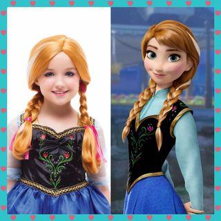 迪士尼Frozen-Anna 女童假髮