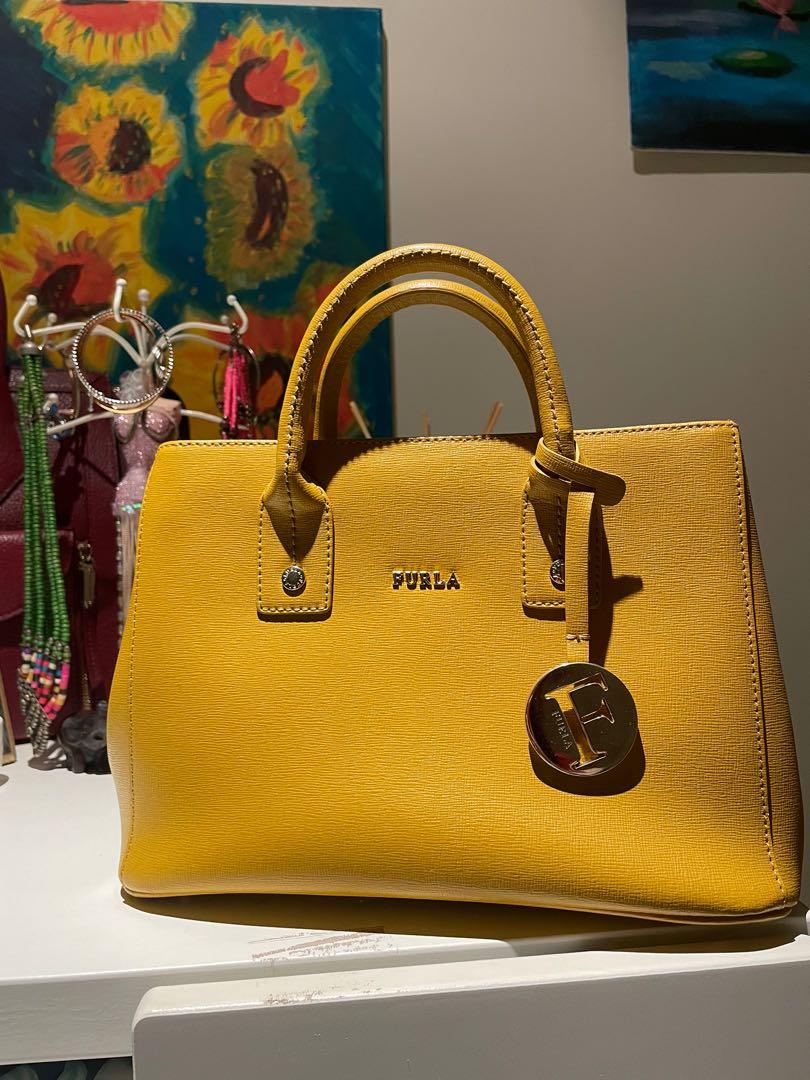 Furla mustard handbag Women s Fashion Bags Wallets on Carousell