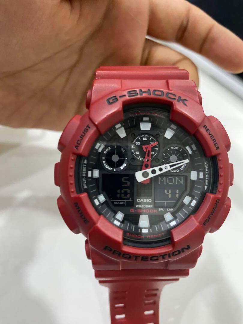 G shock GA100 original red
