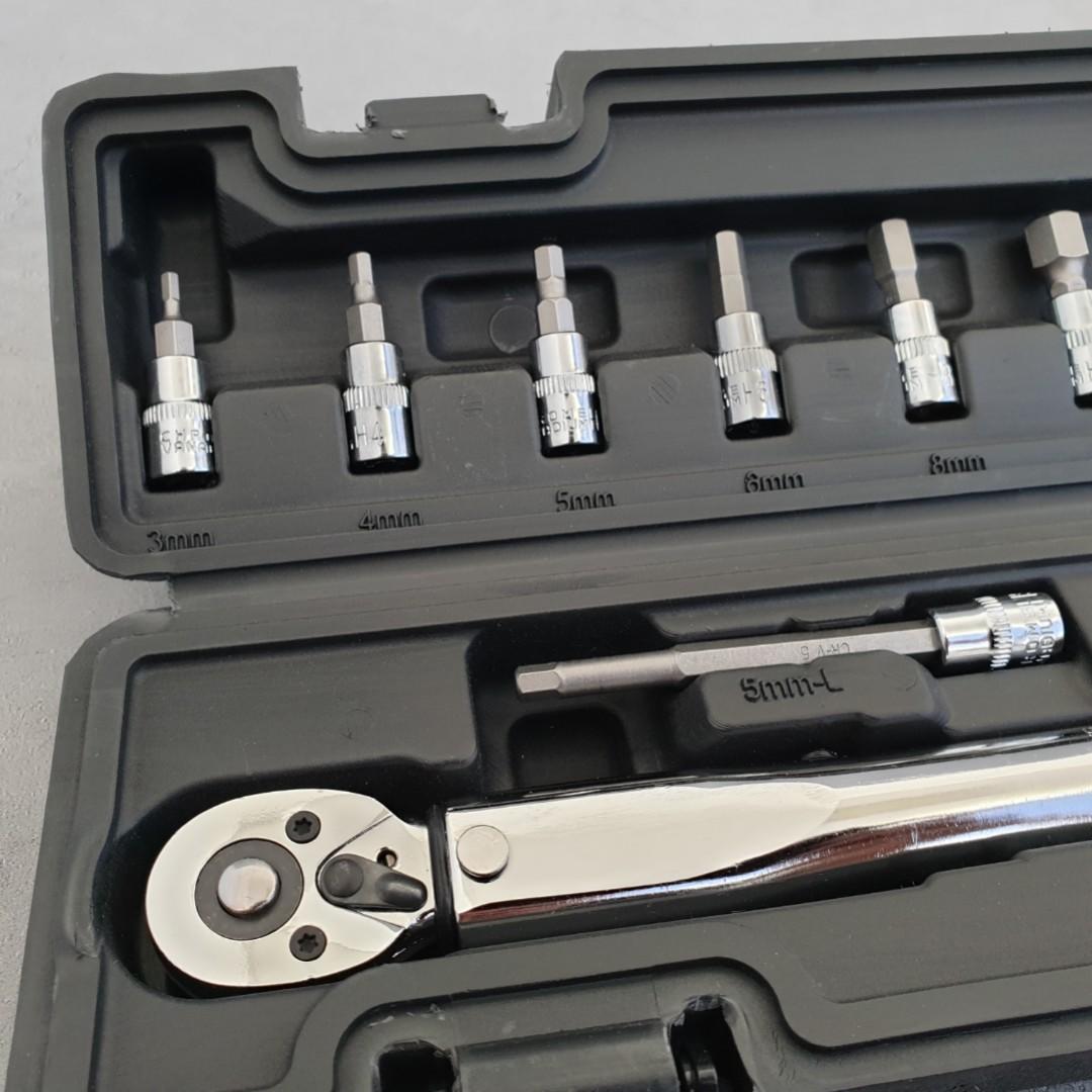5 25Nm Torque Wrench Set 12Pcs Kit for Carbonfiber Part Tags Carbon