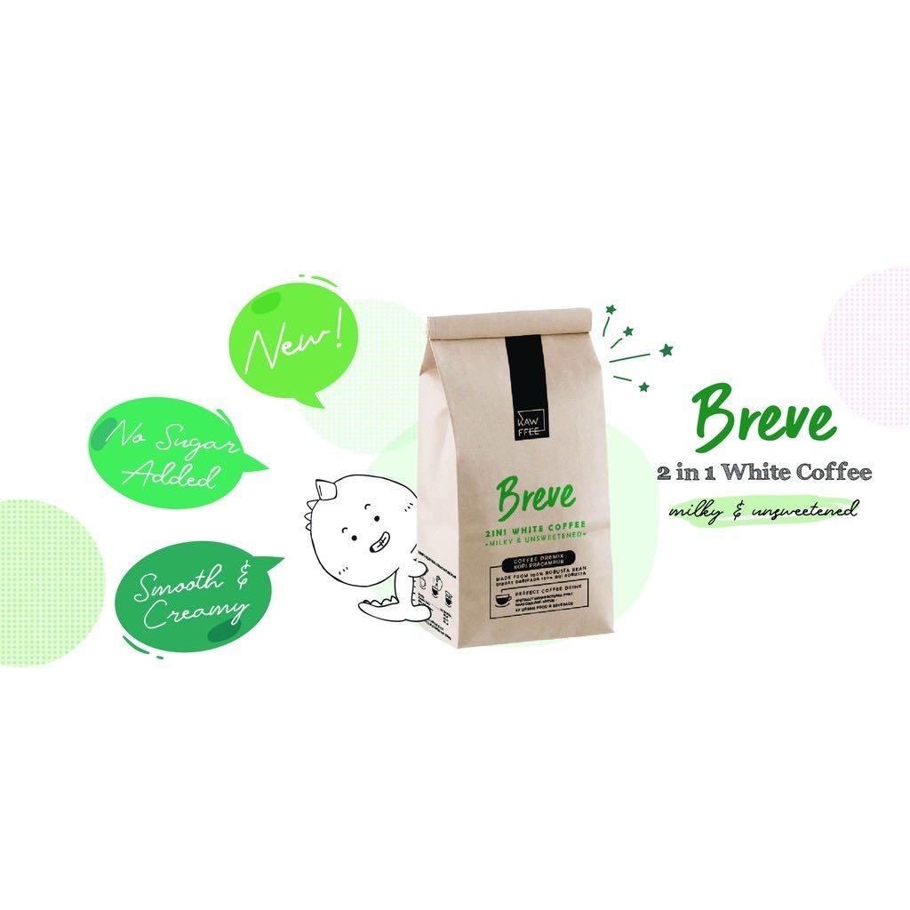 Halal Kawffee 2 in 1 White Coffee Breve, Food & Drinks, Packaged