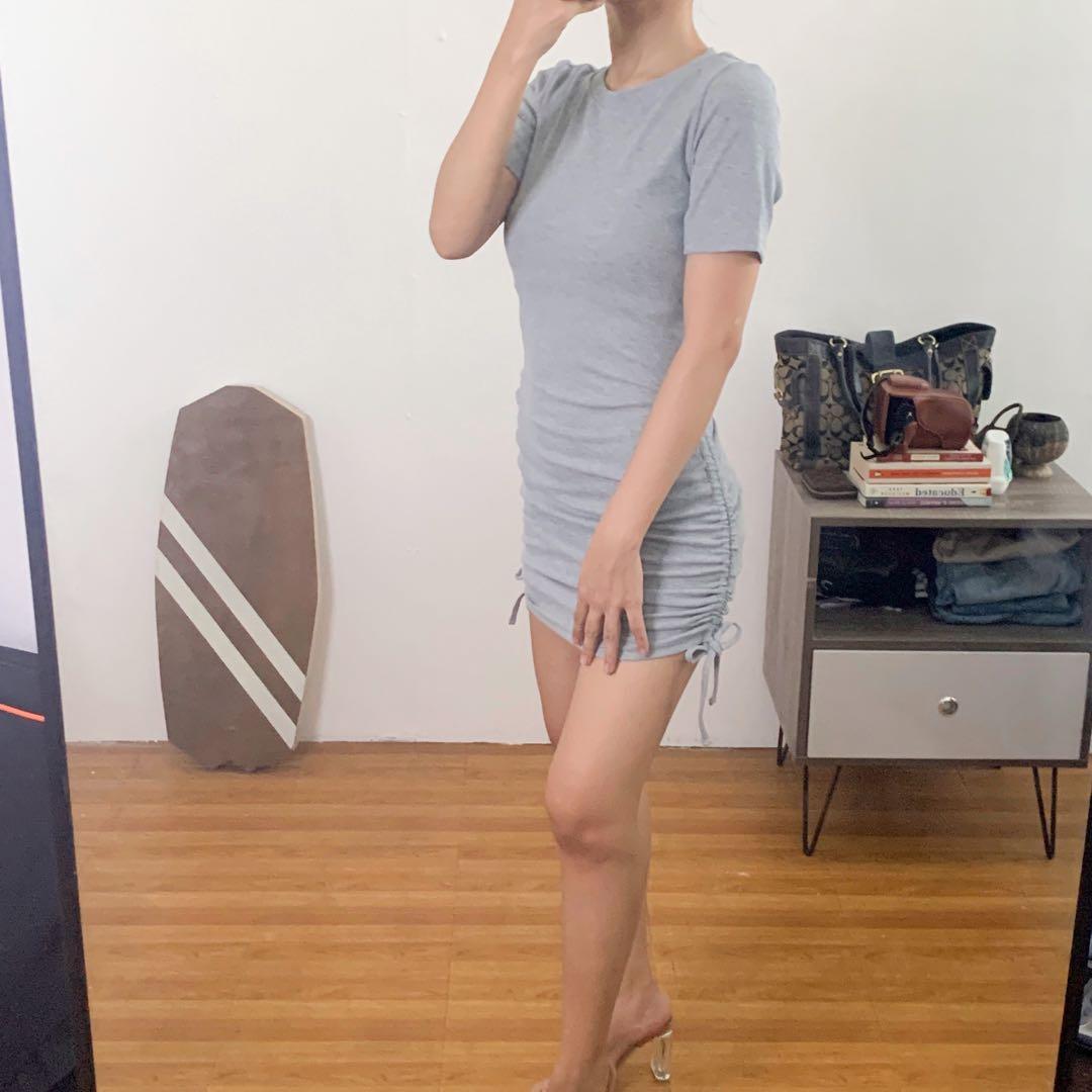 H&m grey bodycon best sale dress