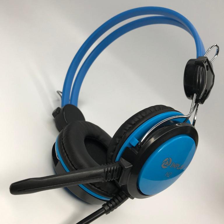 INPLAY Headset H2 BLUE, with Microphone, 1.5 meter cable long (Category: Microphones) located in Quezon City. Submitted by besteinpc (Listing ID 1043979773, Image 2). Description: INPLAY Headset H2 BLUE, with Microphone, 1.5 meter cable long 👉100% high quality 👉Allan Headset with Mic 👉Length: 1.5 meter cable long 👉Type: over the ear Headset with Microphone 👉Frequency Response: 18-20Khz 👉Sensitivity: 100db 👉Impedance: 32 ohms 👉Connectivity