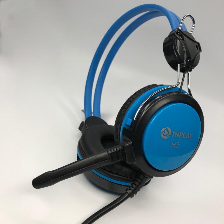 INPLAY Headset H2 BLUE, with Microphone, 1.5 meter cable long (Category: Microphones) located in Quezon City. Submitted by besteinpc (Listing ID 1043979773, Image 3). Description: INPLAY Headset H2 BLUE, with Microphone, 1.5 meter cable long 👉100% high quality 👉Allan Headset with Mic 👉Length: 1.5 meter cable long 👉Type: over the ear Headset with Microphone 👉Frequency Response: 18-20Khz 👉Sensitivity: 100db 👉Impedance: 32 ohms 👉Connectivity