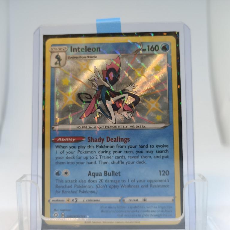 shiny inteleon pokemon card 059/202 Sword & Shield Attack 1 Inteleon SV027/SV122 Shiny Vault Shining
