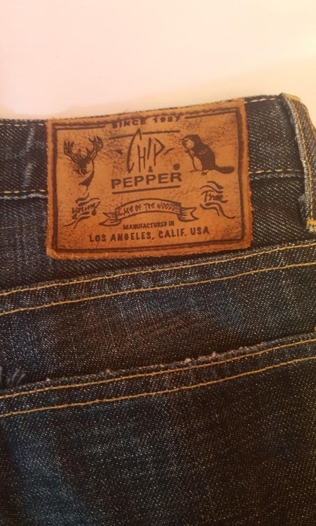 Jeans Chip Pepper Made In Usa, Fesyen Pria, Pakaian , Bawahan Di Carousell