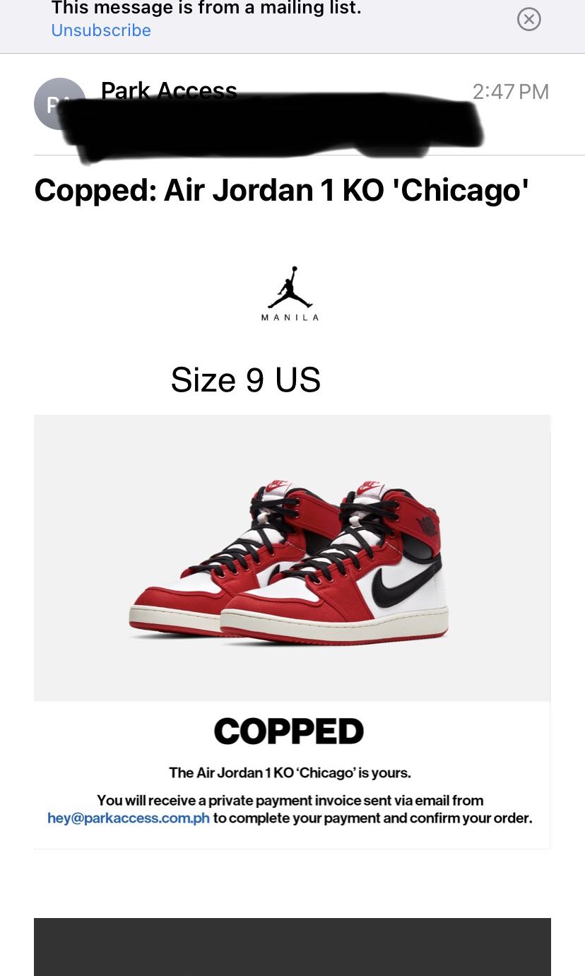 Jordan 1 Chicago KO 2021, Men's Fashion