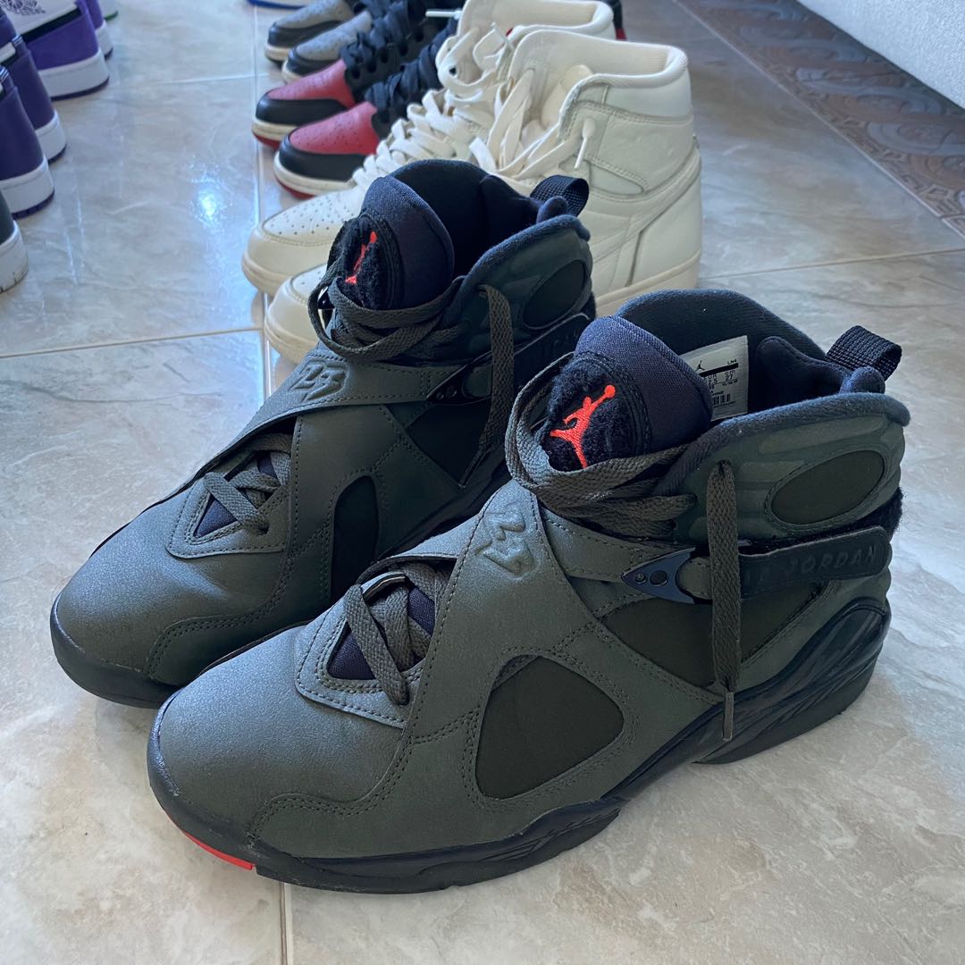 Jordan 8 undefeated sequoia Men s Fashion Footwear Sneakers on