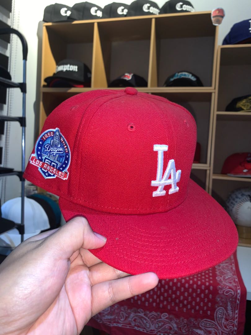 LA Dodgers 1958-2018 size 7 3/4, Men's 