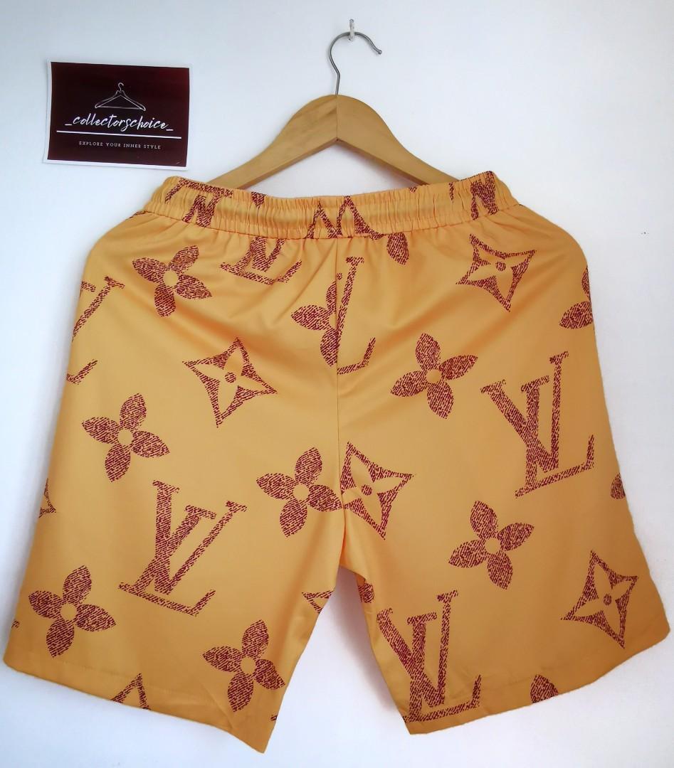 LV Stencil effect Monogram shorts, Luxury, Apparel on Carousell