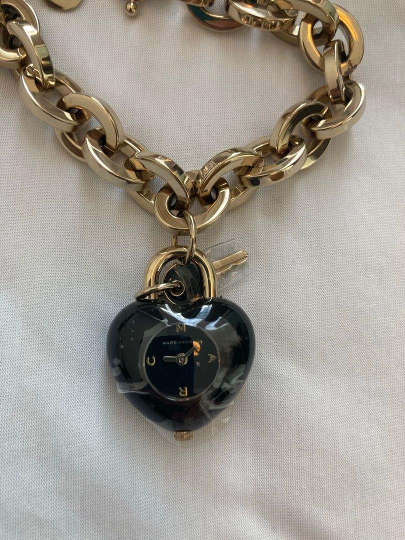 AUTHENTIC Marc by Marc Jacobs Watch heart chain bracelet watch