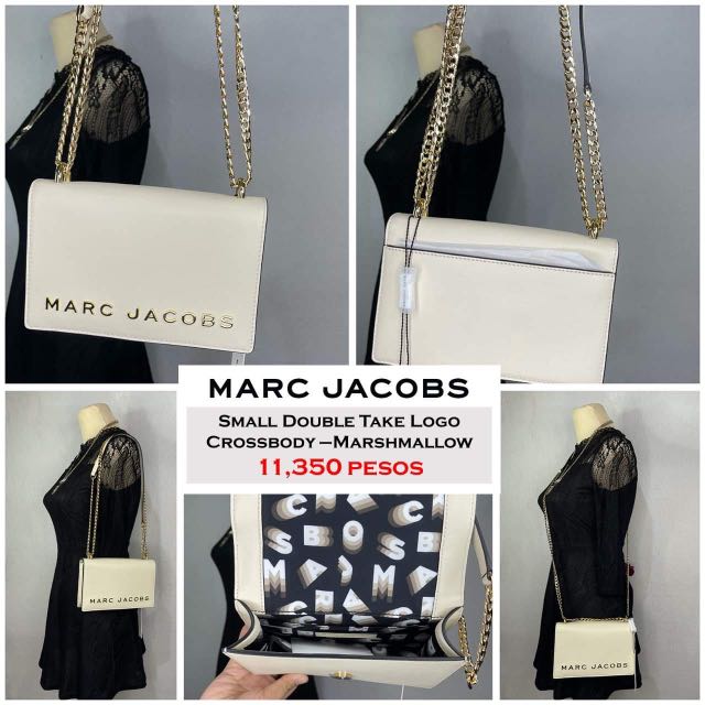 Marc jacobs double take leather logo crossbody bag deals