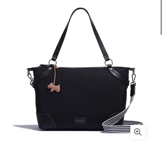 NEW Radley London Bloomsbury Way Large Ziptop Multiway Black