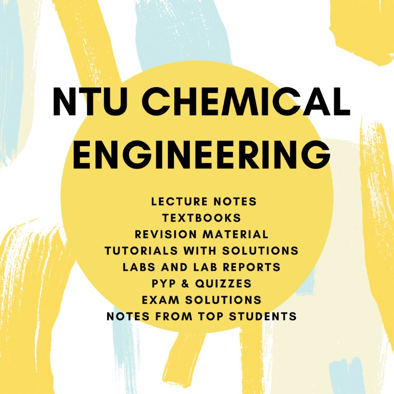 NTU Chemical Engineering Material Notes Testbank Prelim Revision Notes