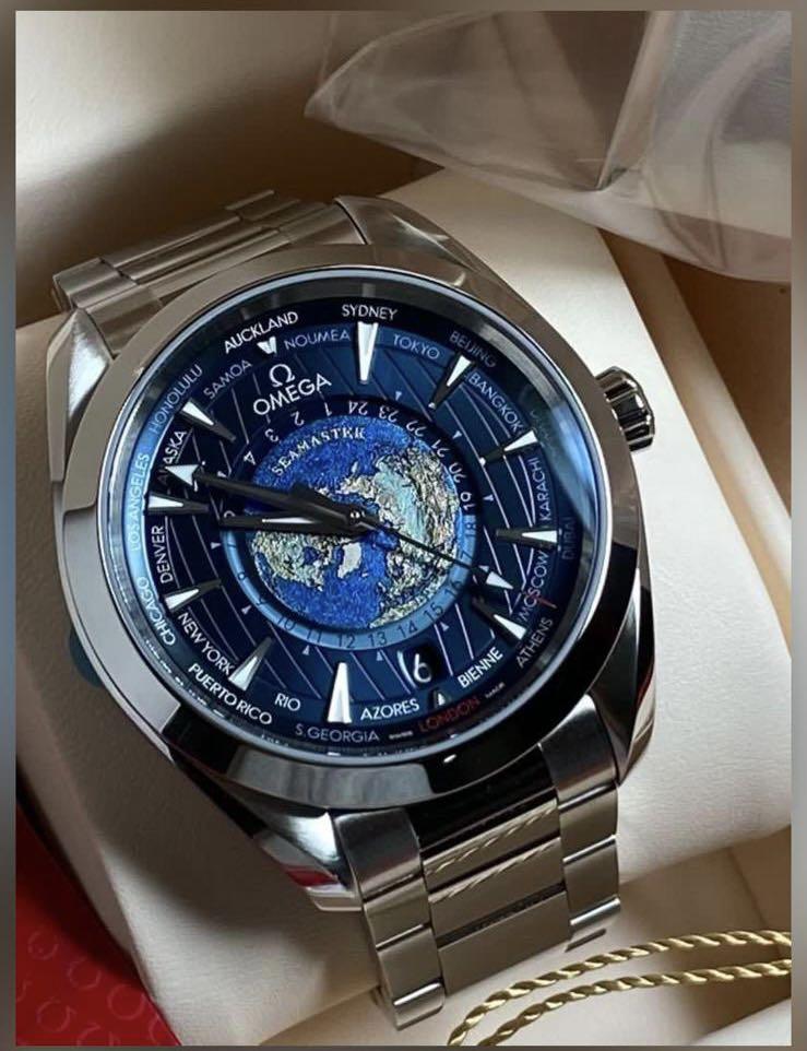 BNIB New Omega 43mm GMT Aqua Terra 