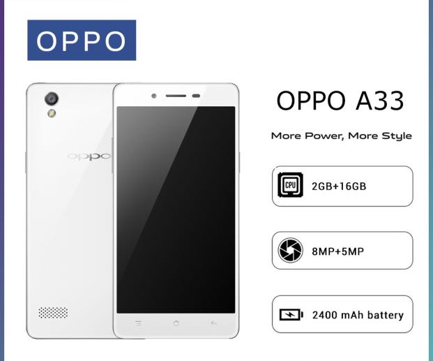 oppo a33 size