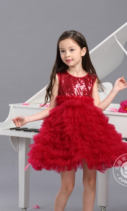 Red frock for clearance 5 year girl
